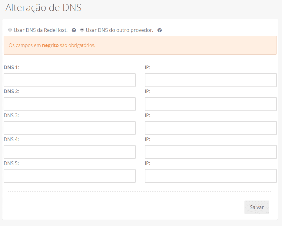 Usar outro DNS