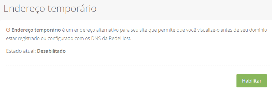 Clique em habilitar